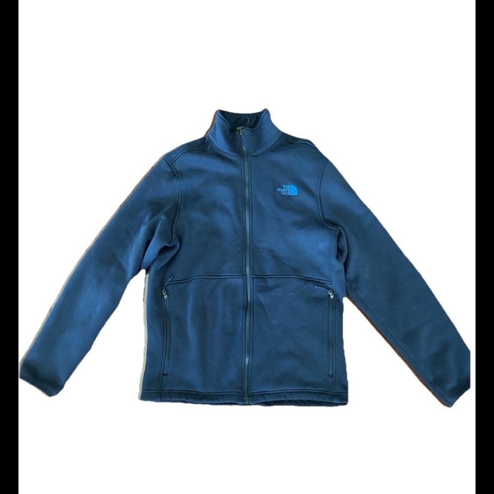 The North Face Men’s FleeceJacket Navy Blue Sz Large Full Zip Zipped Pockets